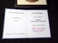 Специальным гостем конференции был Павел Файдек (чемпион мира в этом году по метанию молота, игрок KS Agros), который был награжден городом Замонь с медалью «Zasłużony dla Zamościa»